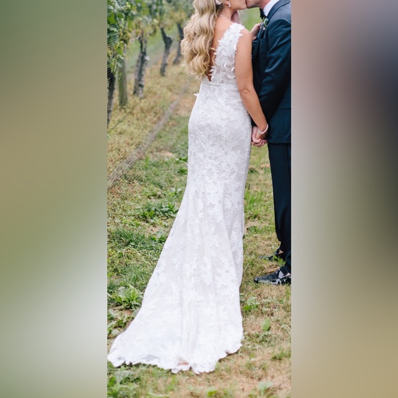 MIRA ZWILLINGER - VERONICA MERMAID DRESS (pre worn) XS/S or 2/4 - Picture 5 of 7